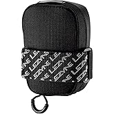 LEZYNE Road Caddy Compact Bike Saddle Bag - Lightweight Durable Nylon Cycling Under Seat Pouch with Velcro Attachment, Clamshell Opening & Reflective Accents for Road Bikes & Commuters, 0.4L Capacity