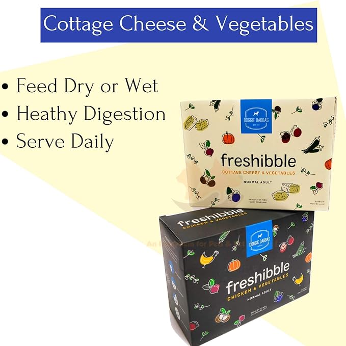 Buy Doggie Dabbas Dog Food Freshibble 100 Gm Cottage Cheese