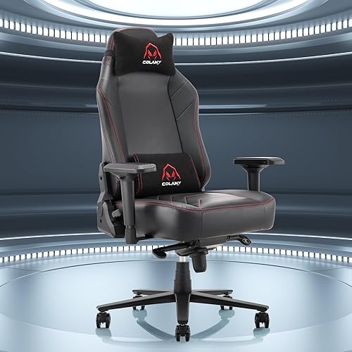 COLAMY Big and Tall Gaming Chair 350lbs-Racing Computer Gamer