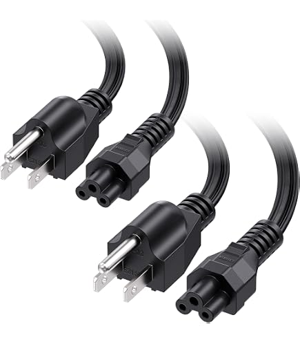 thumbnail image 2 of 5ft US Plug Clover Leaf Laptop Power Cord – C5 Cable, 3 Pin Mickey Mouse Lead – Ablegrid 2 of 5
