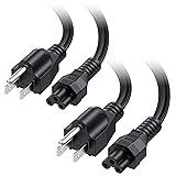 Cable Matters 2-Pack 3 Prong Power Cord - 6ft, 13A