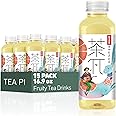 Tea PI Iced tea – Jasmine Green Tea, Grapefruit Sweet Iced Fruit Tea Bottles, Real Juice, -16.9 fl oz, 500mL, 15 Pack