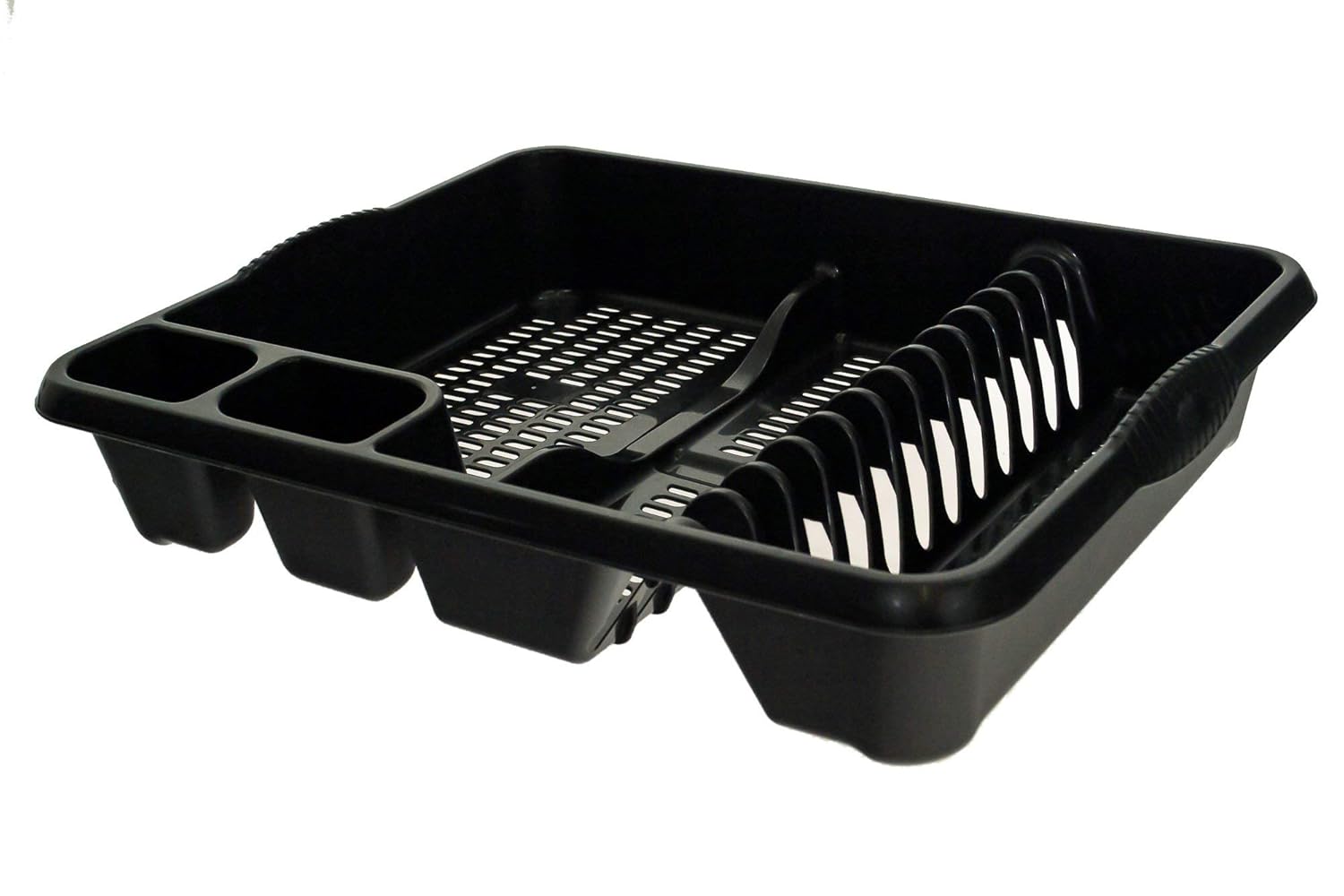 Wham Black Plastic Dish Drainer Plate and Cutlery Rack Holder Amazon.co.uk Kitchen & Home