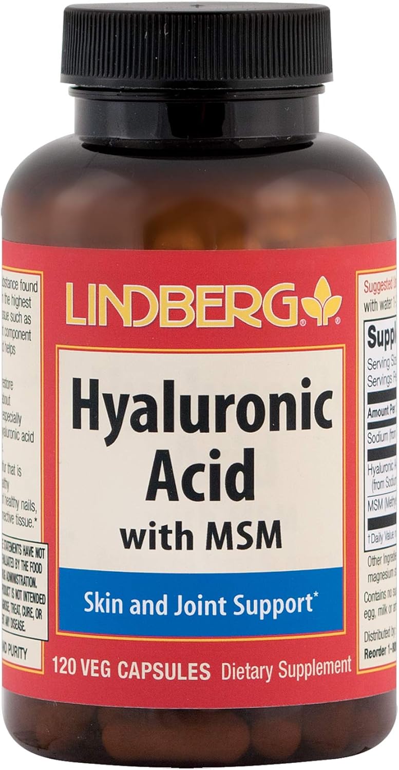 Hyaluronic Acid (with MSM, 50 mg, 120 Capsules) Health