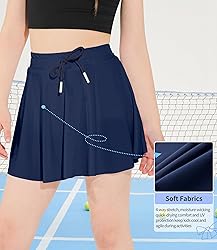 Hvididan Girls Tennis Skirt Athletic Skort