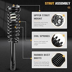 Front Struts Shock Absorber Sway Bar Links Kit Fit