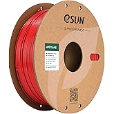 eSUN High Speed Upgraded PETG Filament 1.75mm, High Toughness 3D Printer Filament Speedy PETG for Fast Printing, 1KG Spool (2.2 LBS) 3D Printing Filament for 3D Printers, Solid Fire Engine Red
