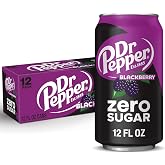 Dr Pepper Blackberry Zero Sugar Soda, 12 Oz Cans, 12 Count