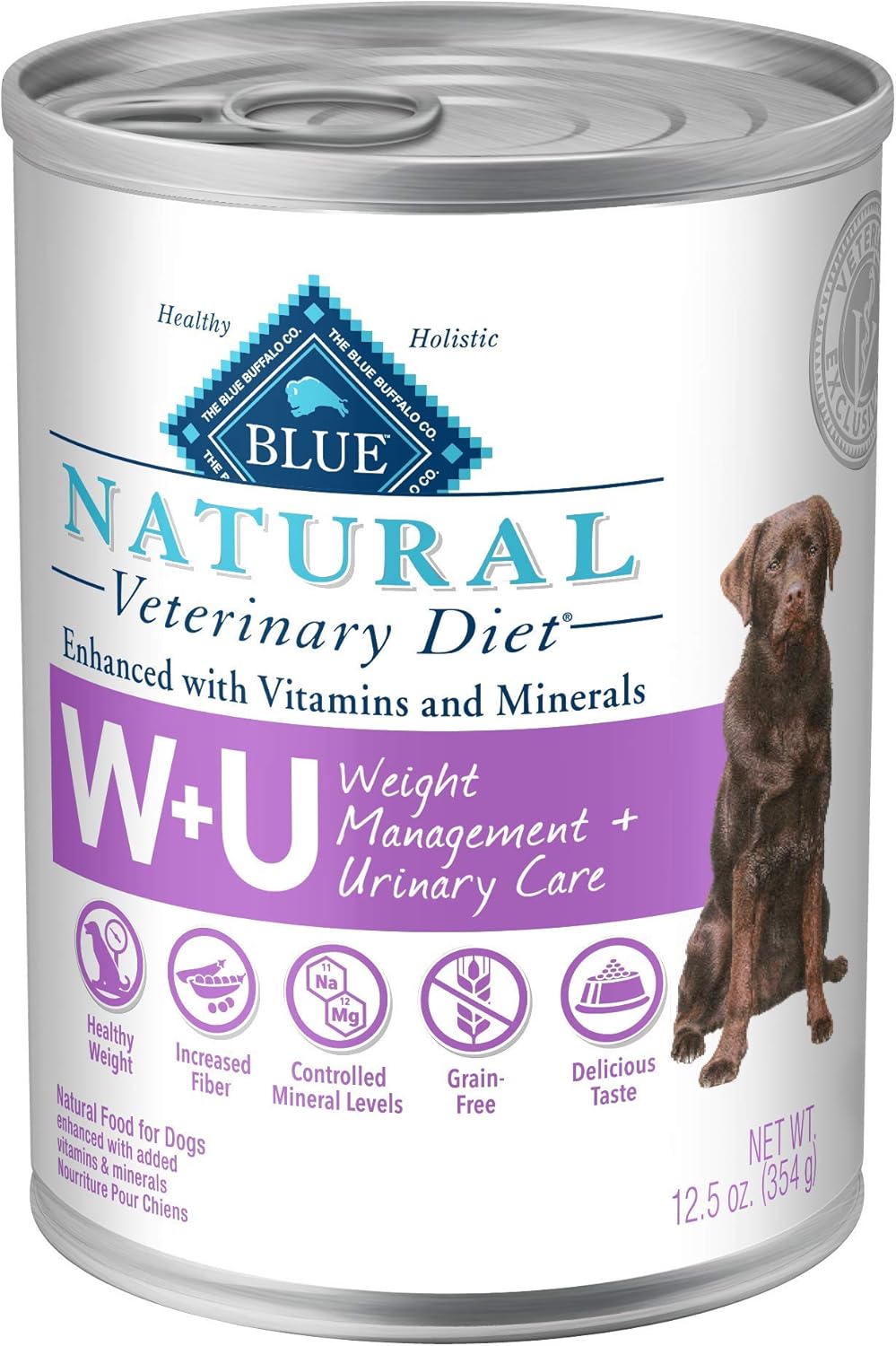 Blue Buffalo Natural Veterinary Diet Weight Management + Urinary Care for Dogs 12.5oz Amazon.ca
