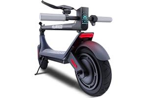MEGAWHEELS Electric Scooter A6L ECO,Electric Scooter Adults with 10IN Shock Absorbing Tires,10.2AH Big Battery,Max 350W Motor,19 Miles Long Range,APP Control,Rated 15.5MPH, E Scooter