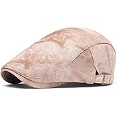 Quanhaigou Unisex Denim Newsboy Hats Flat Ivy Gatsby Cabbie Driving Berets Hat Cotton Dad Cap for Men Women