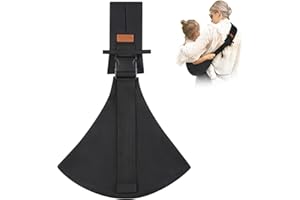 HUEFAIN Baby Sling Carrier for Infants and Toddlers 6-36 Months (10-30 lbs), Lightweight & Breathable Cotton Hip Shoulder Carrier-Adjustable, Easy-to-Wear Side & Front Carry Toddler Sling (Black)