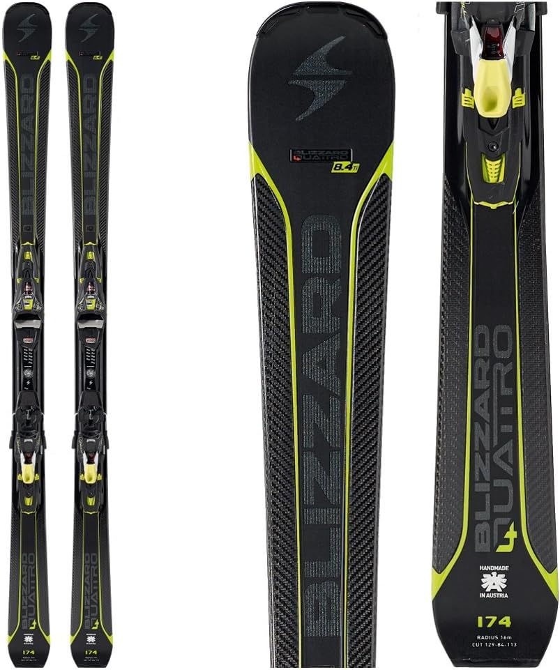 Blizzard Quattro 8.4 Ti Skis with Xcell 12 Bindings