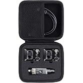co2CREA Hard Travel Case for Xvive U4R2 in-Ear Monitoring System IEM System | Transmitter Beltpack Receiver Compatibility, Hard Travel Protective Storage Bag
