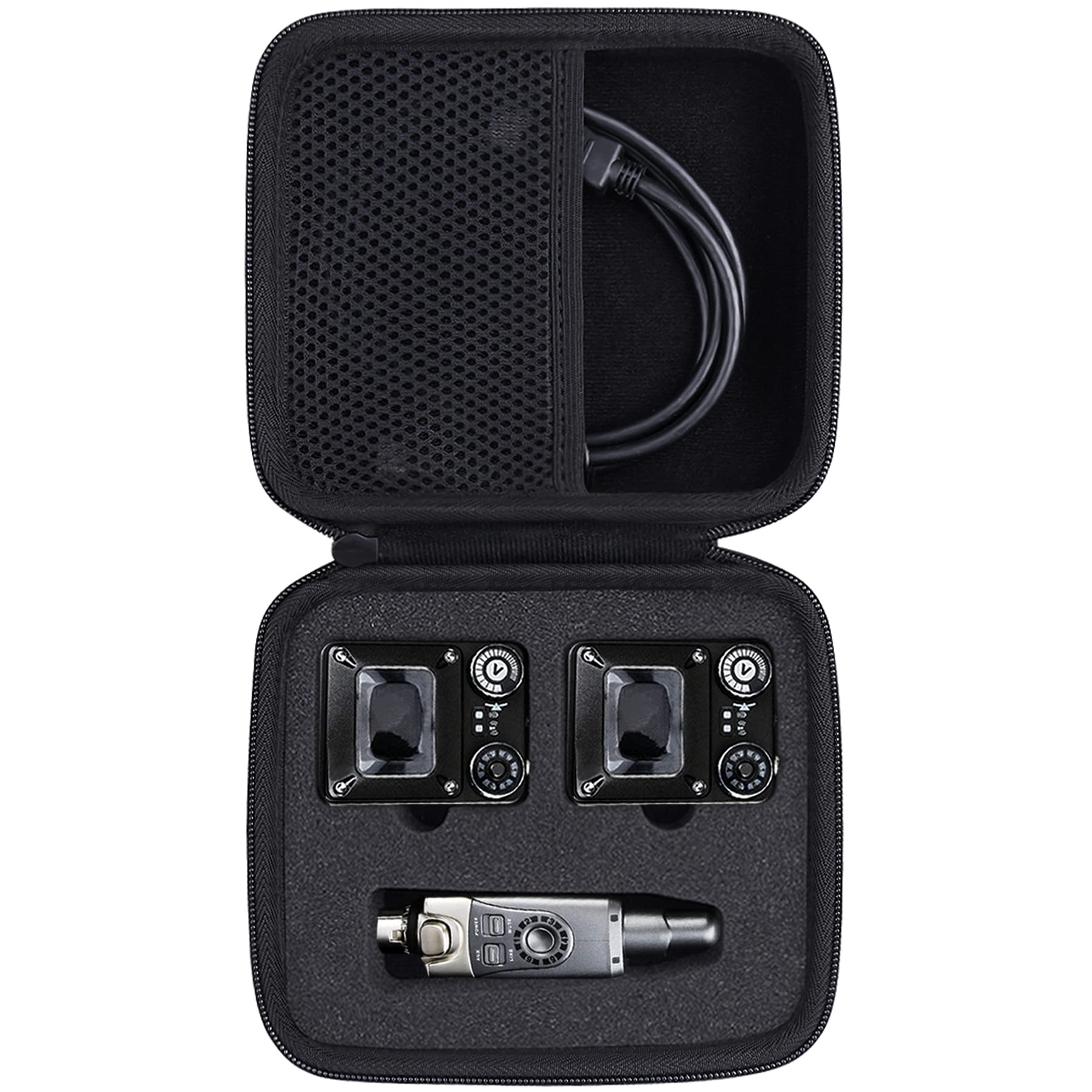 co2CREA Hard Travel Case for Xvive U4R2 Wireless In Ear Monitor System Receiver and Transmitter IEM system (Case Only,Excluding Receiver)