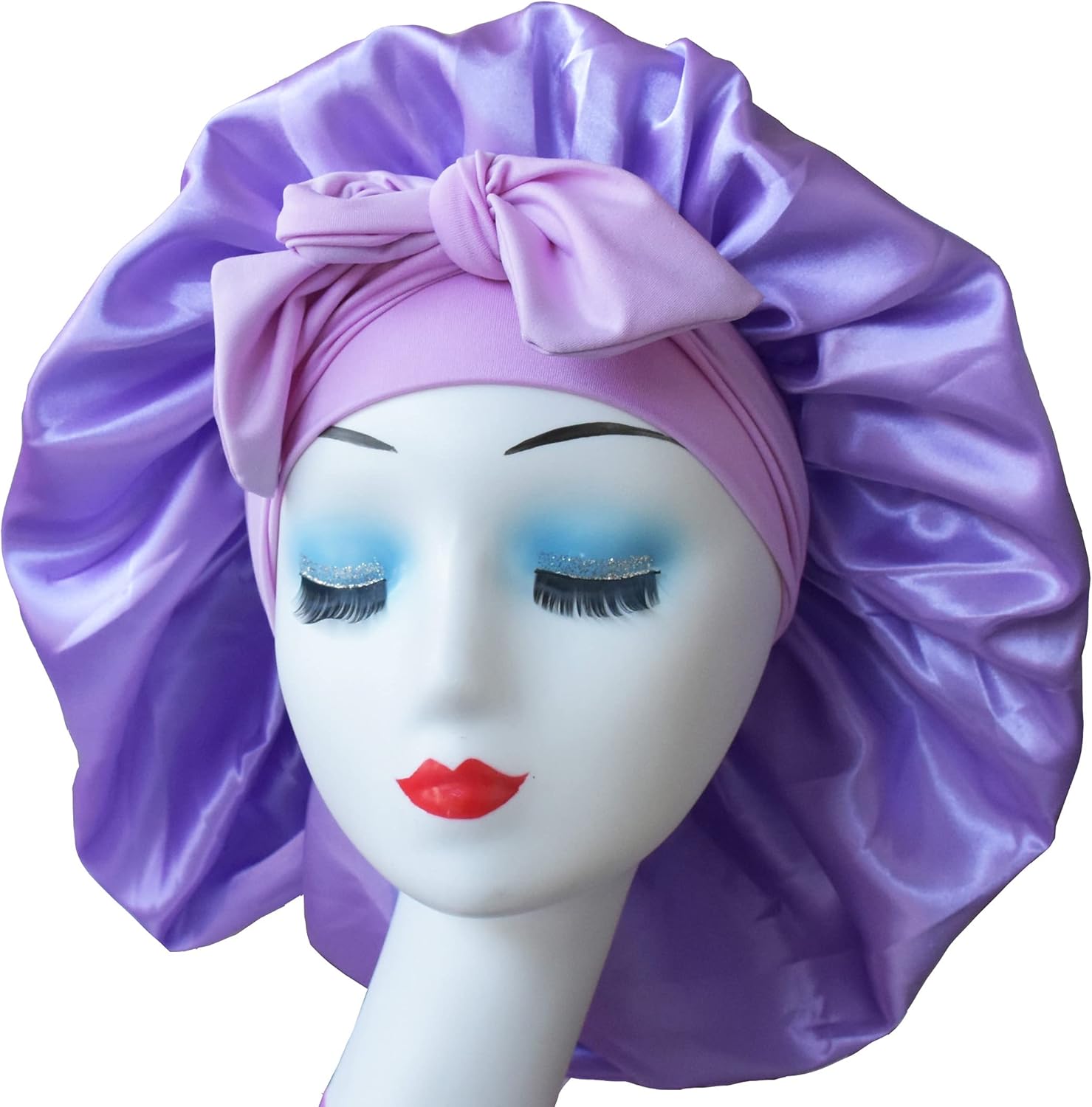 Queen de qualité supérieure En satin de soie Pour femme Cheveux bouclés Amazon.fr