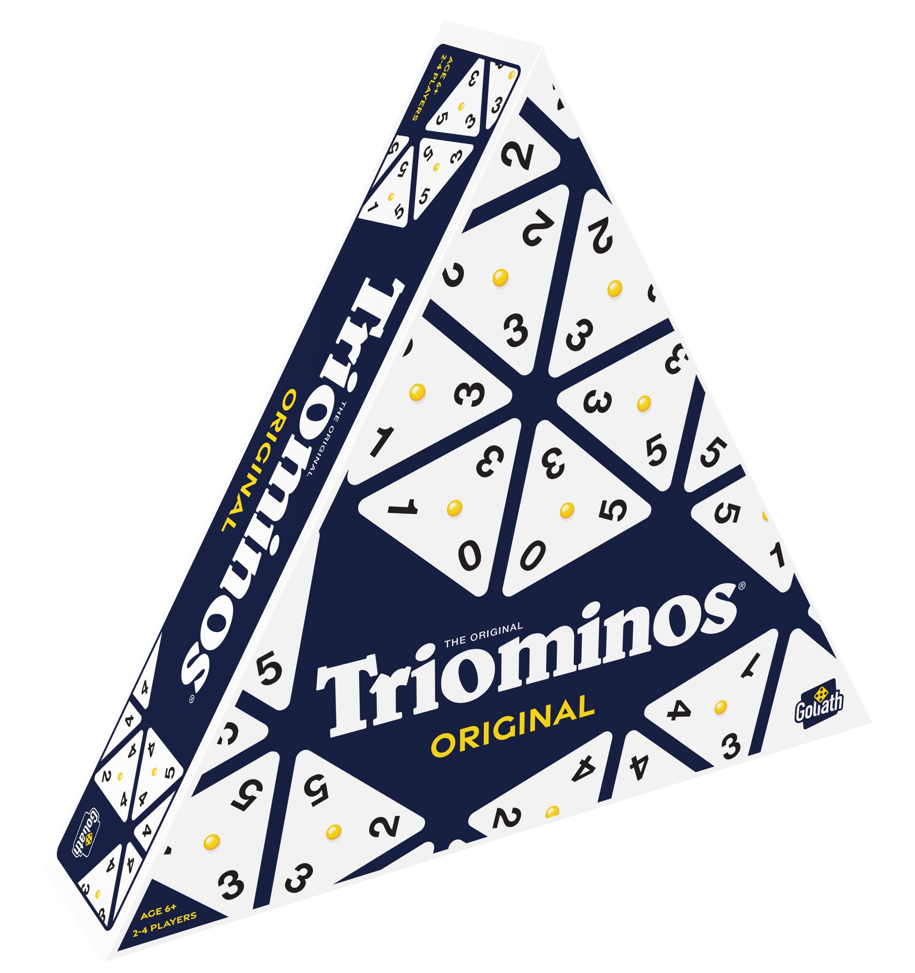 Goliath Games Triominos: Original | Triangular Dominoes Game | Three-Sided Domino Fun For All The Family | For 2-4 Players Ages 6+, Blue