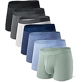 DAVID ARCHY Mens Underwear Boxer Briefs Breathable Soft Moisture-Wicking with Fly Underwear for Men Multipack
