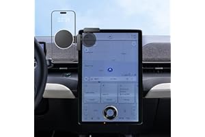 BIXUAN 360° Adjustable Magnetic Phone Holder for 2021-2026 Ford Mustang Mach E 15.5 Inch Screen, Screen-Friendly for MagSafe 