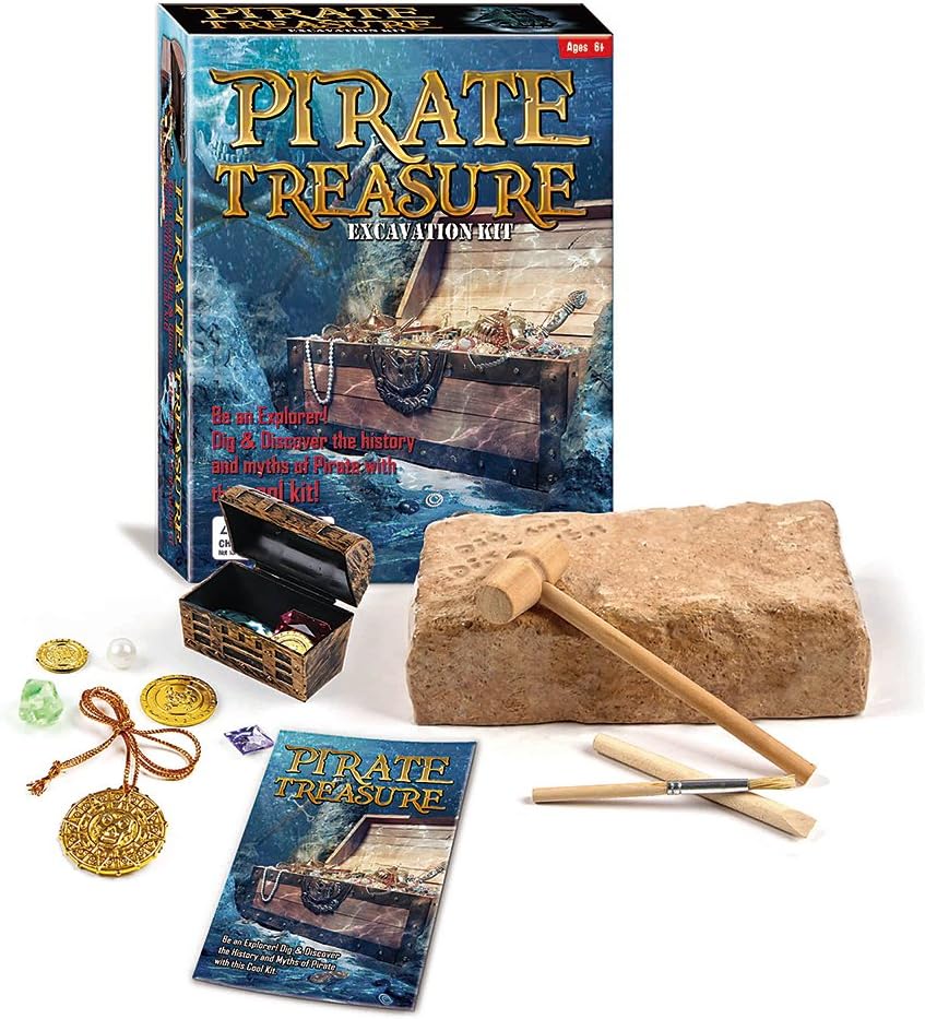 Pirate Treasure Chest Dig Excavation Kit Amazon.co.uk Toys & Games