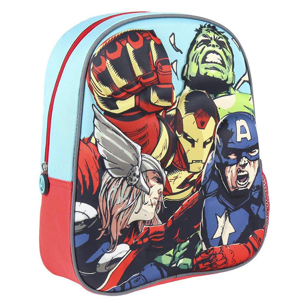 CERDÁ LIFE'S LITTLE MOMENTS - 3D Avengers Kids Backpack in Various Colours - Official Licensed by Marvel Studios®, Colourful, One Size, multi-coloured, standard size, The Avengers 3D