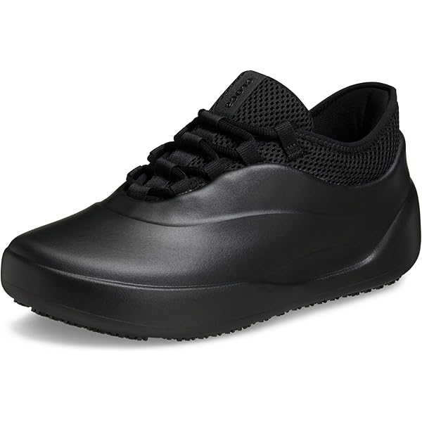 Amazon.com: Crocs Mens On The Clock Work Sneaker Triple Black, Men