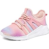 RUNSIDE Girls Tennis Shoes Lightweight Sports Kids Sneakers Lace-up for Running/Walking, Toddler/Little Kid/Big Kid