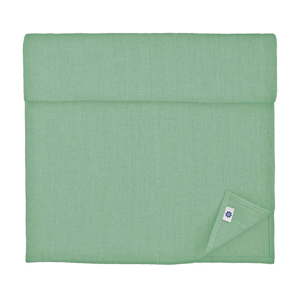 Linen & Cotton Table Runner Cloth Hygge in 100% Linen, Mint Green (40 x 350 cm) Washable Long Rectangle Table Linen for Home Decoration Kitchen Dining Party Brunch Christmas