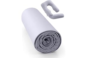 Momcozy Cooling Pregnancy Pillow Cover for Dreamlign U Pro Maternity Pillow for Sleeping, Adjustable Leg Pillow, Support for 