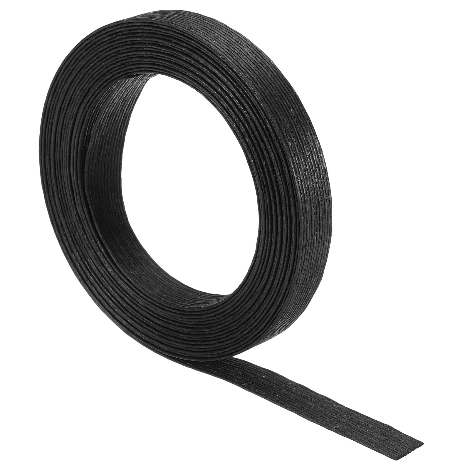 PATIKIL 5.4 Yards x 0.6" Paper Rattan Weaving Cane, 12-Ply Paper Rattan Weave Basket Weaving Supplies for DIY Rattan Woven Making, Black