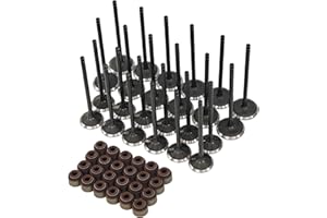 UINIEBOOM Intake Exhaust Valve Set w/24 seals, 14711RYEA00 14721P8EA00 Replacement Valves Compatible with Acura ZDX/with Hond