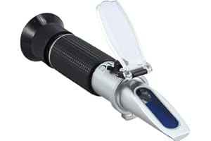 BOWONG 0-32% brix Refractometer for Measuring The Sugar Content and Metalworking fluids with ATC Designed for Wine Beer Fruit Sugar emulsions and Grinding Solutions
