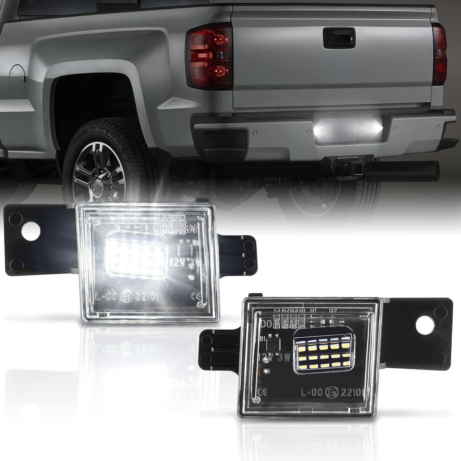 POPMOTORZ LED License Plate Light Compatible with