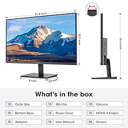 KOORUI 24-inch Computer Monitor Full HD 1920 x