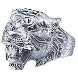 SAINTHERO Men's 316L Stainless Steel Ring Band