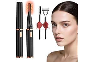 MGKO Heated Eyelash Curlers for Women - 2 in 1 Clip - Type, 3 Heat Modes, USB Rechargeable, 8s Fast Heat - up, 24H Long - Lasting Natural Curls Makeup Tool (Black)