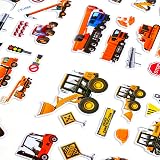 Vicloon 3D Sticker Set 24 PCS Engineering Vehicles Waterproof 17x7cm view 4