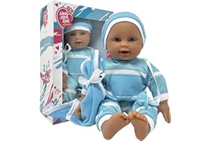 The New York Doll Collection 11 inch Soft Body Baby Doll in Gift Box - 11" Doll Toy for Kids, Boys, Girls and Toddlers - Baby Doll Pacifier Accessory Included
