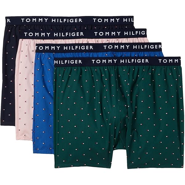 (取寄) トミーヒルフィガー メンズ コットン クラシックス ウーブン ボクサー 3-パック   men   Cotton Classics Woven Boxer 3-Pack Paris Blue Tommy Hilfiger Cotton Classics Woven Boxer 3-Pack Paris Blue LG at