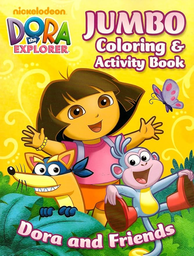 Amazon.com: Dora the Explorer Jumbo Coloring and Activity Book ~ Dora