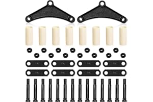 FIXLYFIDO Trailer Shackle Kit, Heavy Duty Tandem Trailer Leaf Spring Kit for Double Eye Springs (3.5K - 5.2K Axles), Includes Trailer Springs - Premium Quality