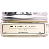 Homemade Aromaterapi | Deep Moisturizing Foot Cream – With Tea Tree, Shea Butter & Coconut Oil | Softens, Hydrates & Refreshes | Nourishing Botanical Formula for Daily Foot Care | 1.4 Oz