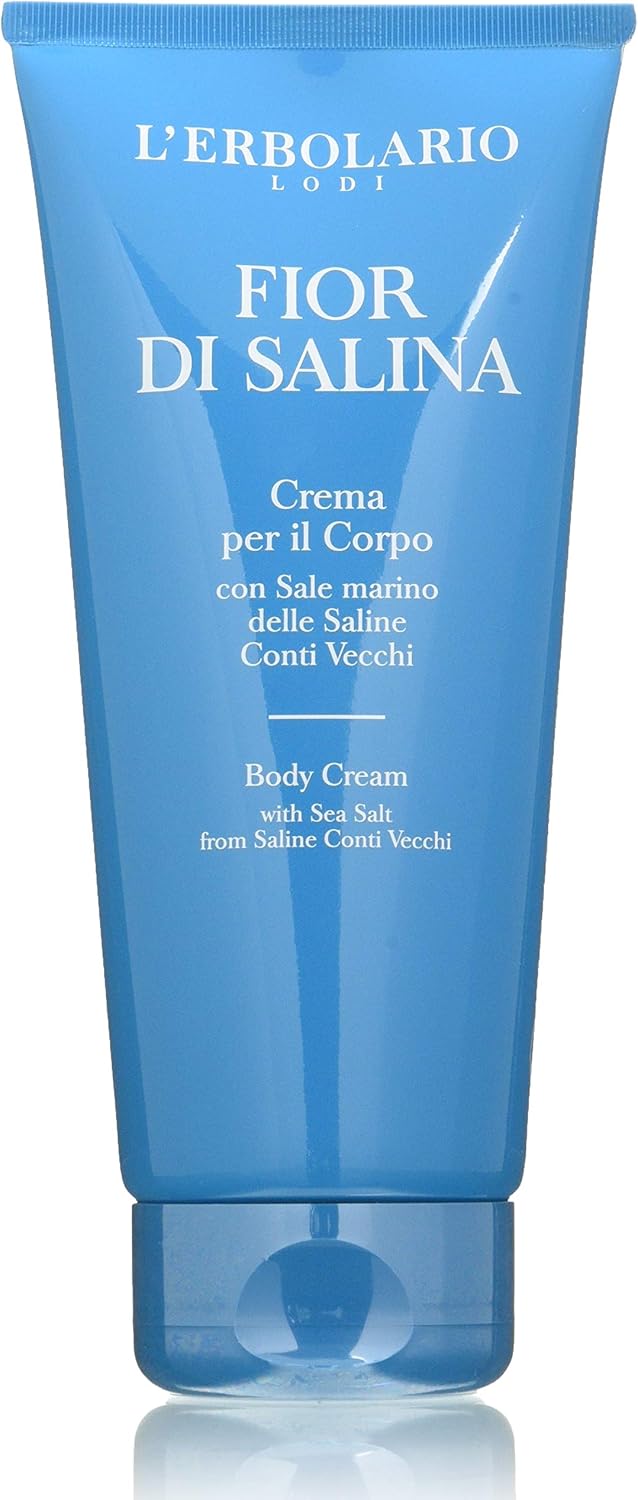 LErbolario Fior Di Salina Body Cream For Unisex 6.7 oz Body Cream, white, 200 ml (Pack of 1)