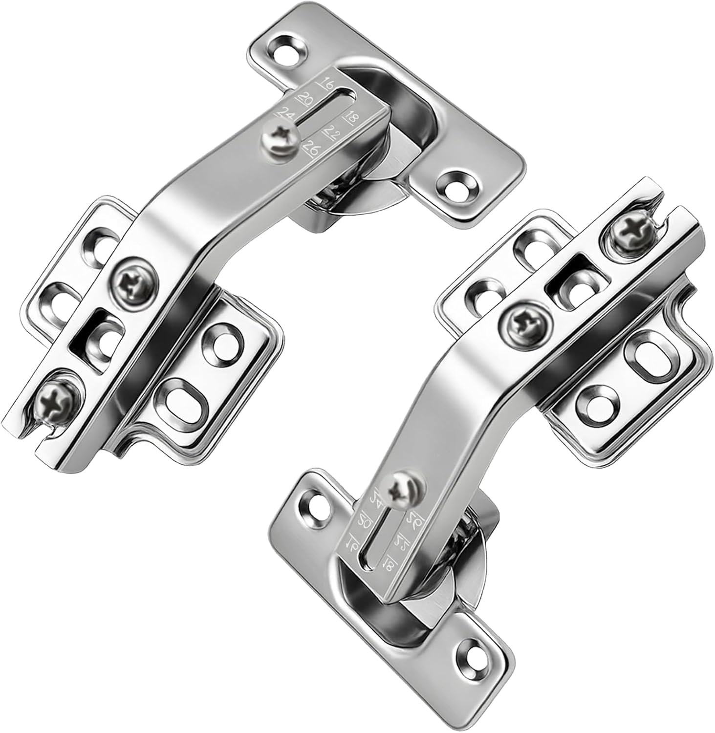 TamBee 135 Degree Cabinet Hinges Concealed Kitchen Corner Cabinet Cupboard Doors Hinges for Cupboards Folden Door,Combination, 1 Pair / 2 Pack (Full Overlay)