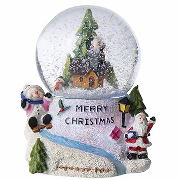 Wedestock Boule à Neige Musicale Et Lumineuse Couleurs