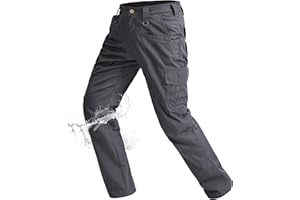 Rapoo Ripstop Water Resistant Cargo Tactical Pants for Men EDC Hiking Work Military Army Pants with 9 Pockets
