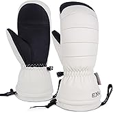 EXski Ski Mittens for Women, Waterproof Snow Ski Gloves for Snowboard, Winter Warm Mitts with Touchscreen