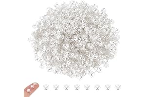 UNICRAFTALE 2000Pcs Silver Filigree Loose Spacer Beads 6mm Iron Flower End Caps Multi-Petal Bead Caps for Jewelry Making Crafts