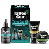 Tattoo Goo Tattoo Aftercare Kit, 3 Piece Set, Includes Antimicrobial Soap, Tattoo Balm & Healing Lotion, Maintain Vibrant Col