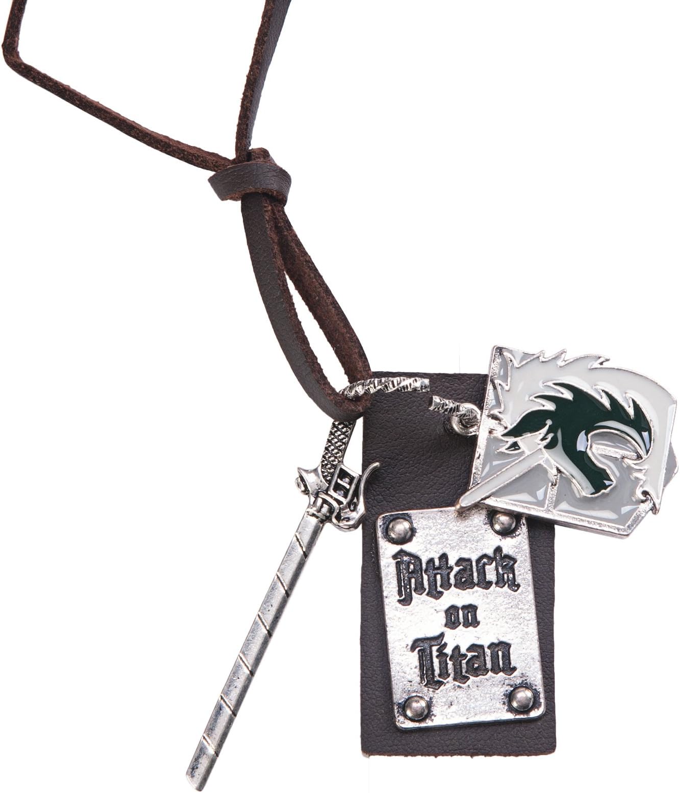 Everything MaryAttack on Titan Military Corp Logo Cosplay Icon Necklace with Sword and Pendant